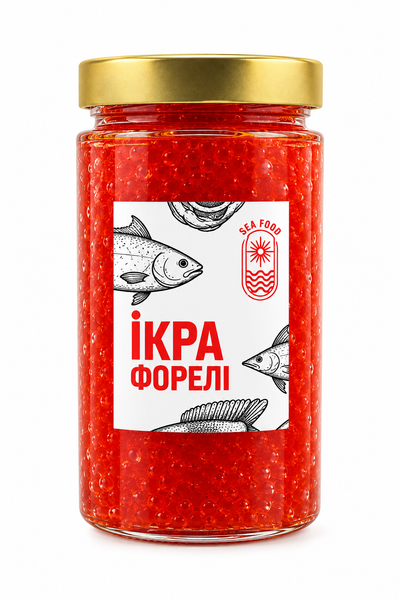 Ікра преміум &laquo;Форель&raquo; 0,5кг 19966876551 фото